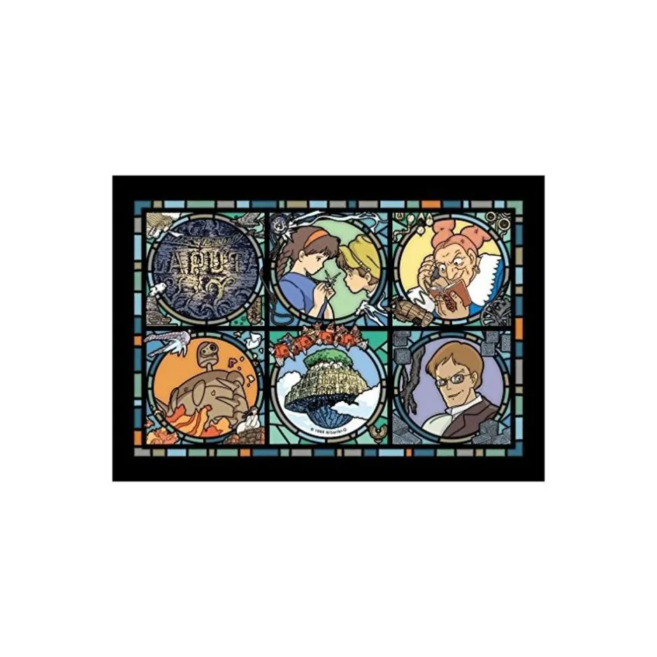 Maison Ghibli Jigsaw Puzzle-Stained Glass Puzzle 208P - Castle In The Sky