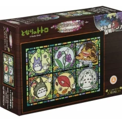 Maison Ghibli Jigsaw Puzzle-Stained Glass Puzzle 208P All Seasons - My Neighbor Totoro
