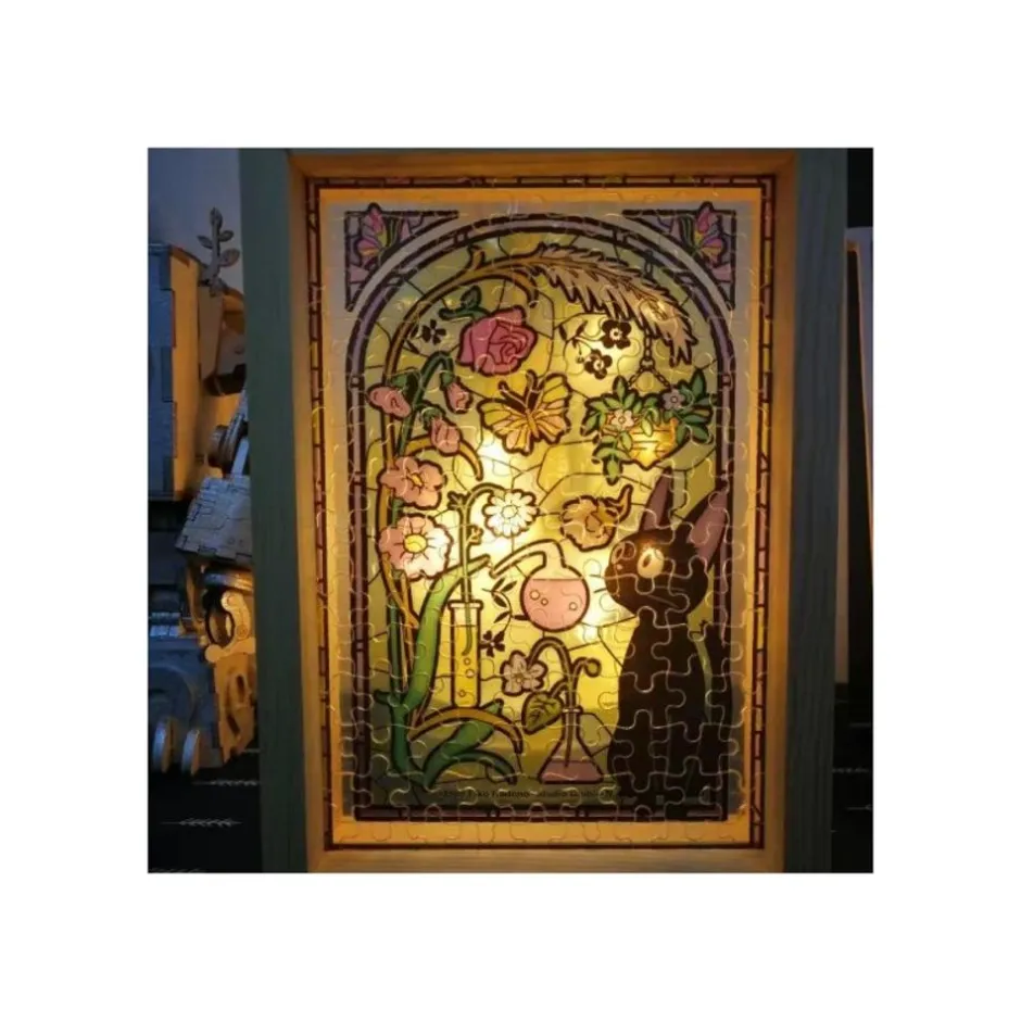 Maison Ghibli Jigsaw Puzzle-Stained Glass Puzzle 208P Characters Gallery - Whisper Of The Heart