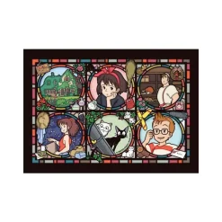 Maison Ghibli Jigsaw Puzzle-Stained Glass Puzzle 208P Characters Gallery - Kiki'S Delivery Servic