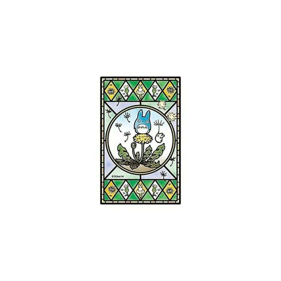 Maison Ghibli Jigsaw Puzzle-Stained Glass Puzzle 126P Dandelion Is Blooming - My Neighbor Totoro