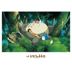Maison Ghibli Jigsaw Puzzle-Stained Glass Puzzle 500P Napping With Totoro - My Neighbor Tororo
