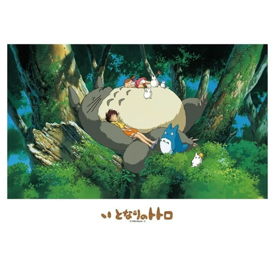 Maison Ghibli Jigsaw Puzzle-Stained Glass Puzzle 500P Napping With Totoro - My Neighbor Tororo