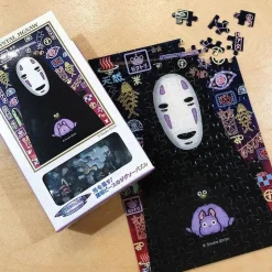Maison Ghibli Jigsaw Puzzle-Stained Glass Puzzle 126P No Face - Spirited Away