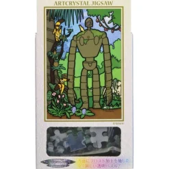 Maison Ghibli Jigsaw Puzzle-Stained Glass Puzzle 126P Robot Gardener - Castle In The Sky