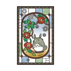 Maison Ghibli Jigsaw Puzzle-Stained Glass Puzzle 126P Totoro Camelia - My Neighbor Totoro