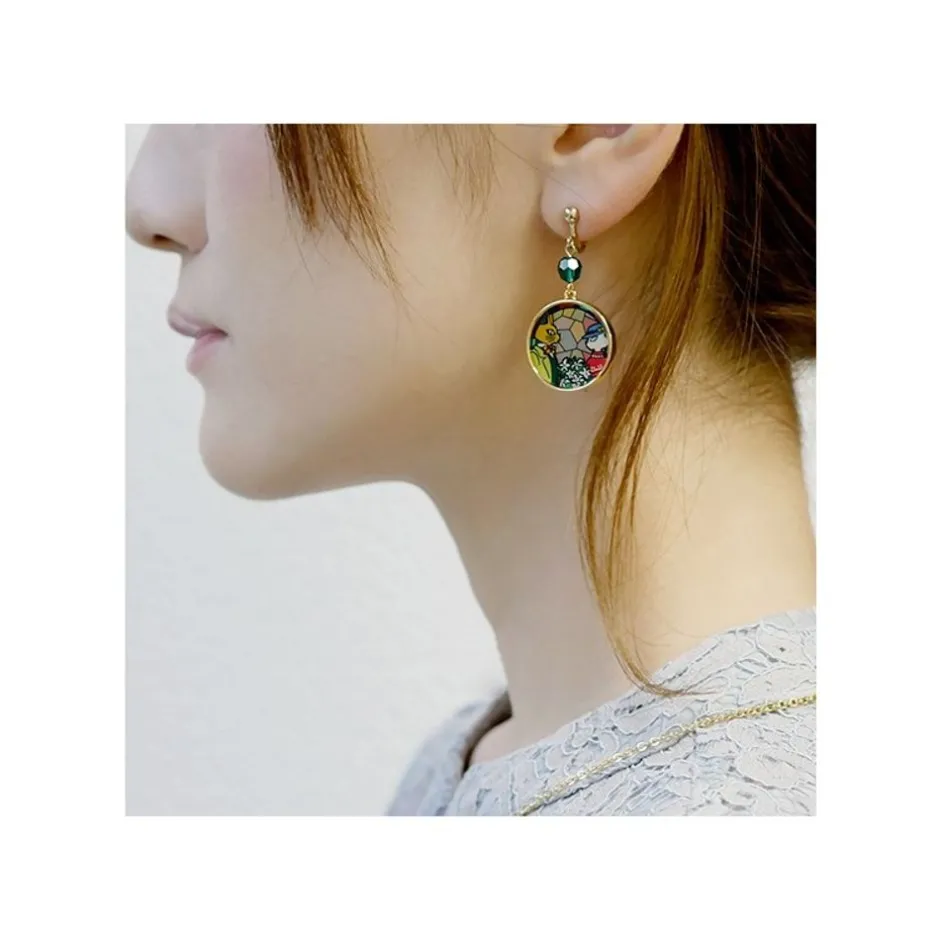 Maison Ghibli Jewellery-Stained Glass Series - Earrings Louise&Baron -Whisper Of The Heart
