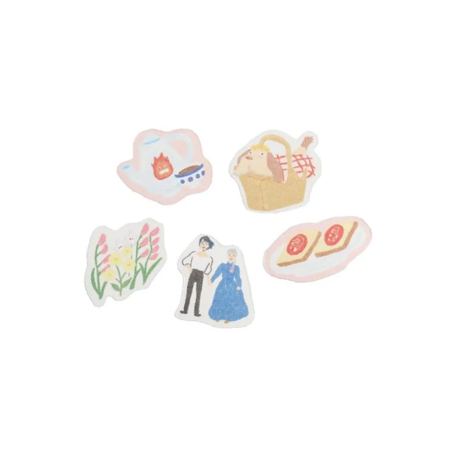 Maison Ghibli Small Equipment-Sticker Set Break Time Flowers - Howl'S Moving Castle