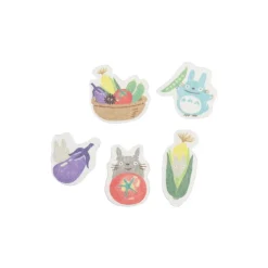 Maison Ghibli Small Equipment-Sticker Set Break Time Vegetables - My Neighbor Totoro