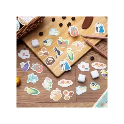 Maison Ghibli Small Equipment-Sticker Set Break Time Vegetables - My Neighbor Totoro