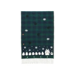 Maison Ghibli Outfits-Stole With Button Totoro Check Pattern - My Neighbor Tororo