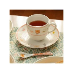 Maison Ghibli Kitchenware-Tea Time & Cat Plate - The Cat Returns