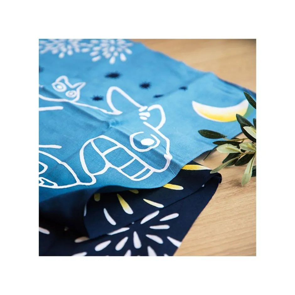 Maison Ghibli Household Linen-Tenugui Totoro Flying Fireworks - My Neighbor Totoro