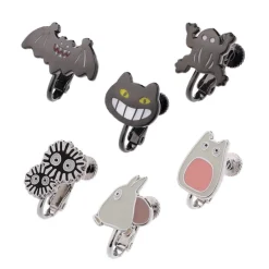 Maison Ghibli Jewellery-Totoro Opening Clipped Earrings Set Of 6 - My Neighbor Totoro