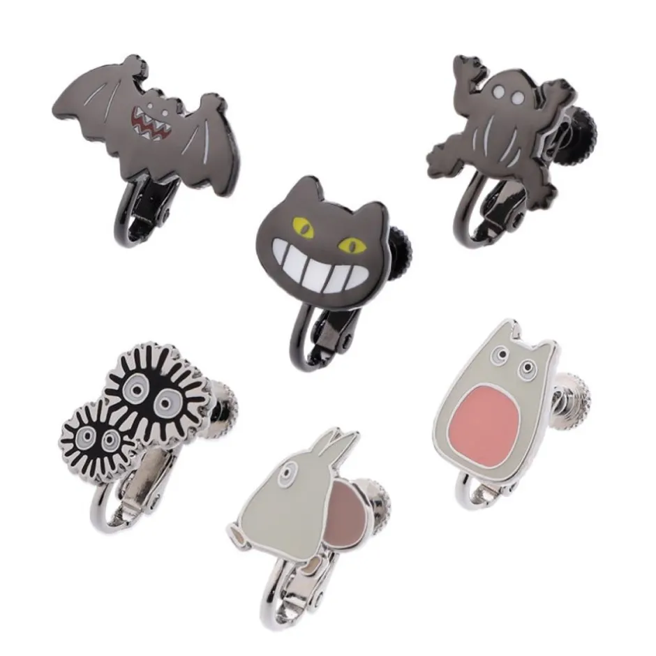 Maison Ghibli Jewellery-Totoro Opening Clipped Earrings Set Of 6 - My Neighbor Totoro