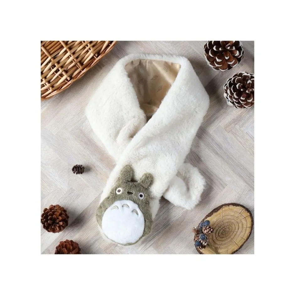 Maison Ghibli Outfits-Totoro Plush Scarf - My Neighbor Totoro