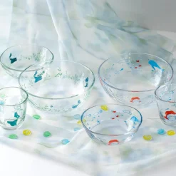 Maison Ghibli Kitchenware-Transparent Bowl 17Cm Ponyo Under The Sea - Ponyo On The Cliff