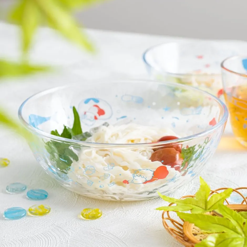 Maison Ghibli Kitchenware-Transparent Bowl 17Cm Ponyo Under The Sea - Ponyo On The Cliff