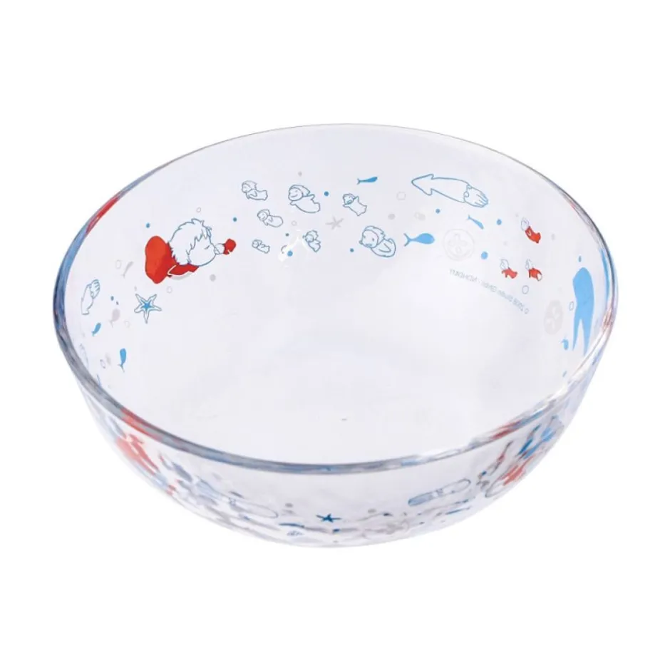 Maison Ghibli Kitchenware-Transparent Bowl 17Cm Ponyo Under The Sea - Ponyo On The Cliff