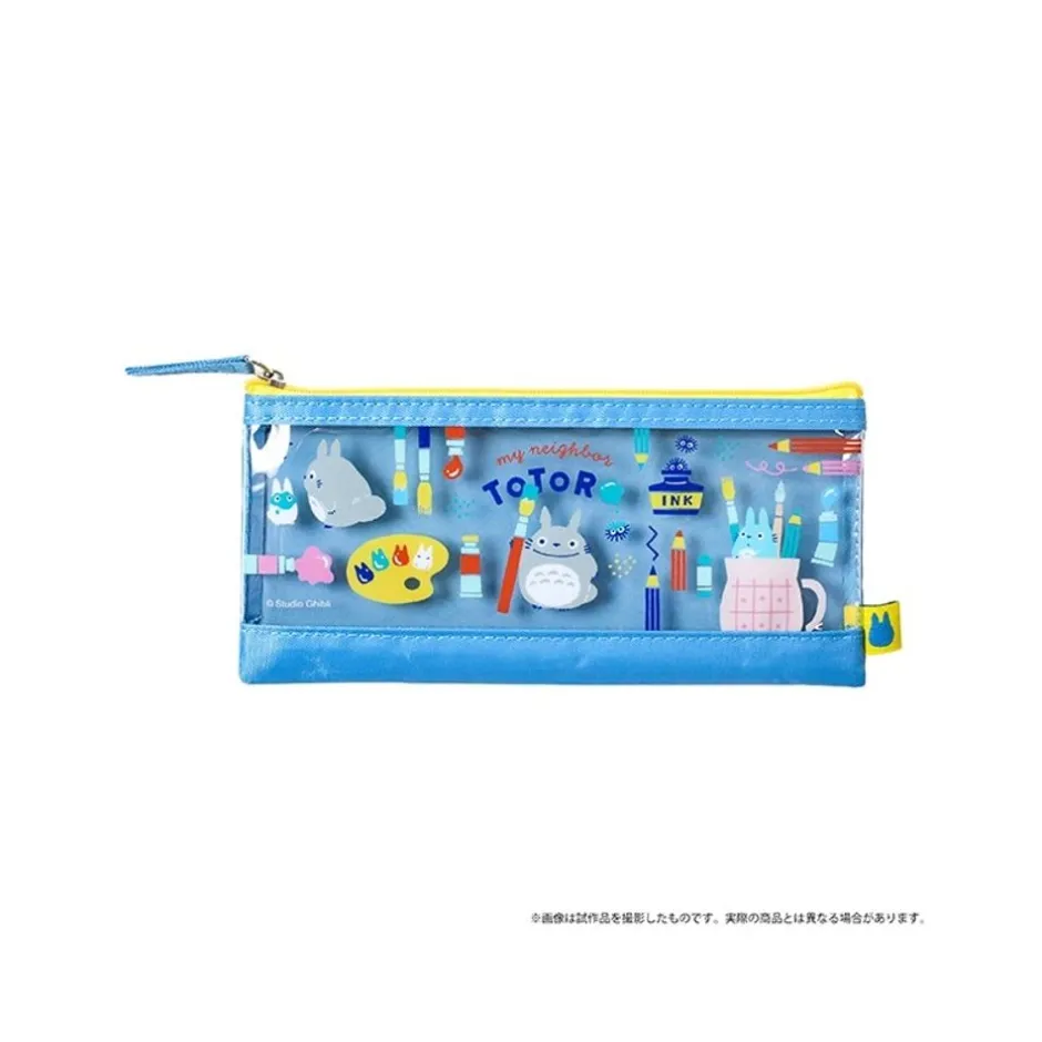 Maison Ghibli Storage-Transparent Pencase Blue - My Neighbor Totoro