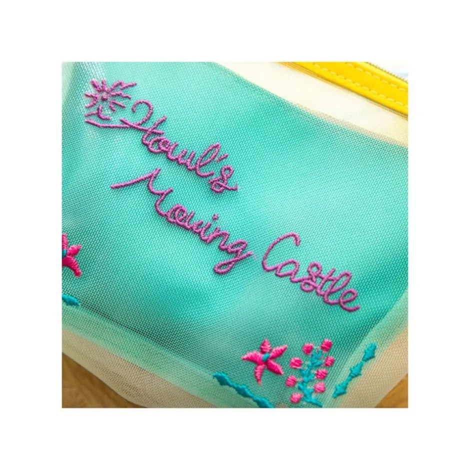 Maison Ghibli Accessories-Transparent Pouch Embroidered - Howl'S Moving Castle