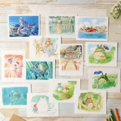 Maison Ghibli Postcards And Letter Papers-Watercolour Greeting Cards 24 X 15,8 Cm Summer - My Neighbor Totoro