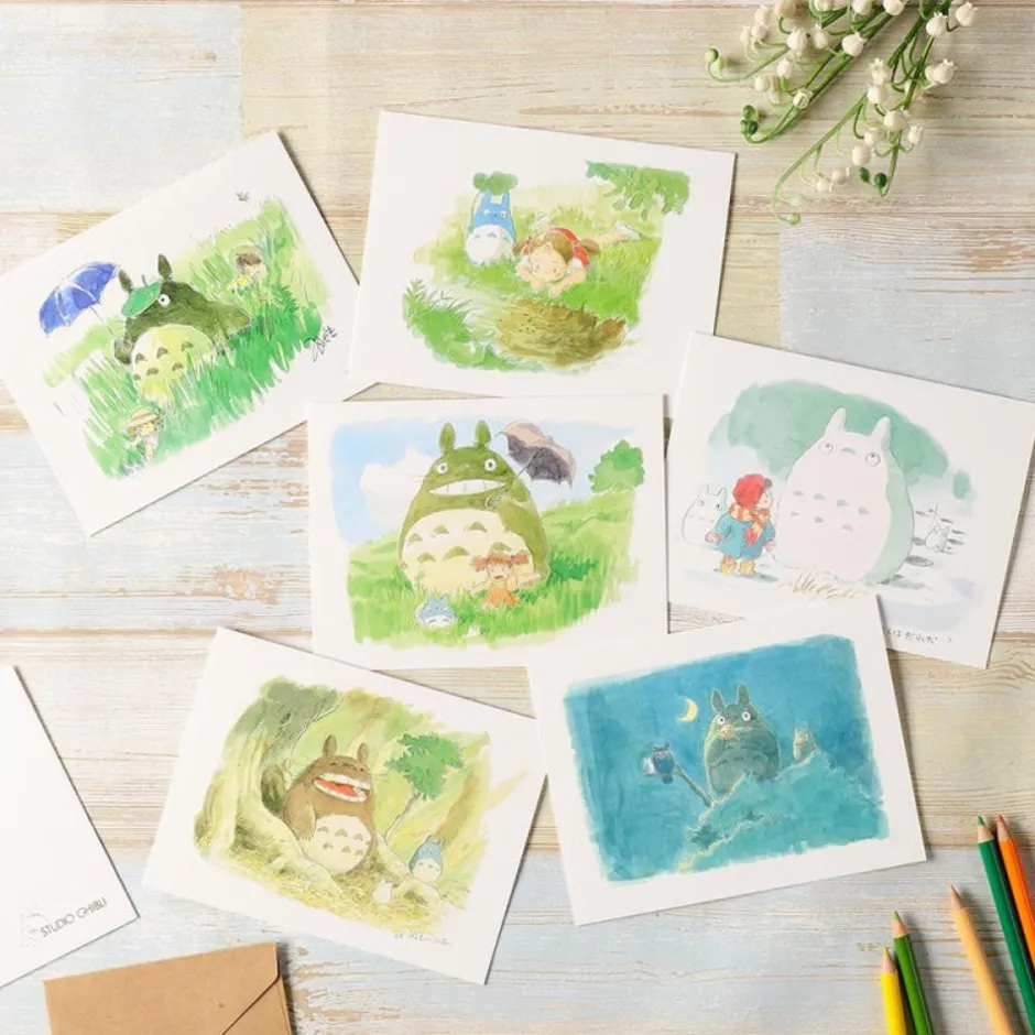 Maison Ghibli Postcards And Letter Papers-Watercolour Greeting Cards 24 X 15,8 Cm Chihiro - Spirited Away