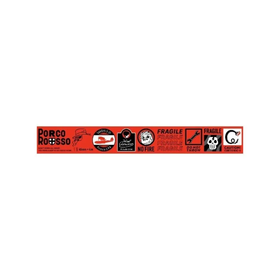 Maison Ghibli Small Equipment-Wide Masking Tape - Porco Rosso
