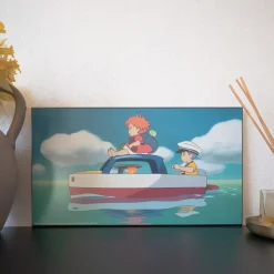Maison Ghibli Wall Decoration-Wood Panel Ghibli 02 - Ponyo & Sosuke