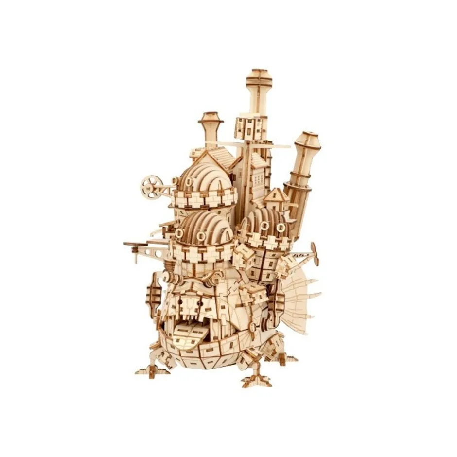 Maison Ghibli Arts And Crafts-Wooden Craft Kit Kigumi Howl'S Castle - Howl'S Moving Castle